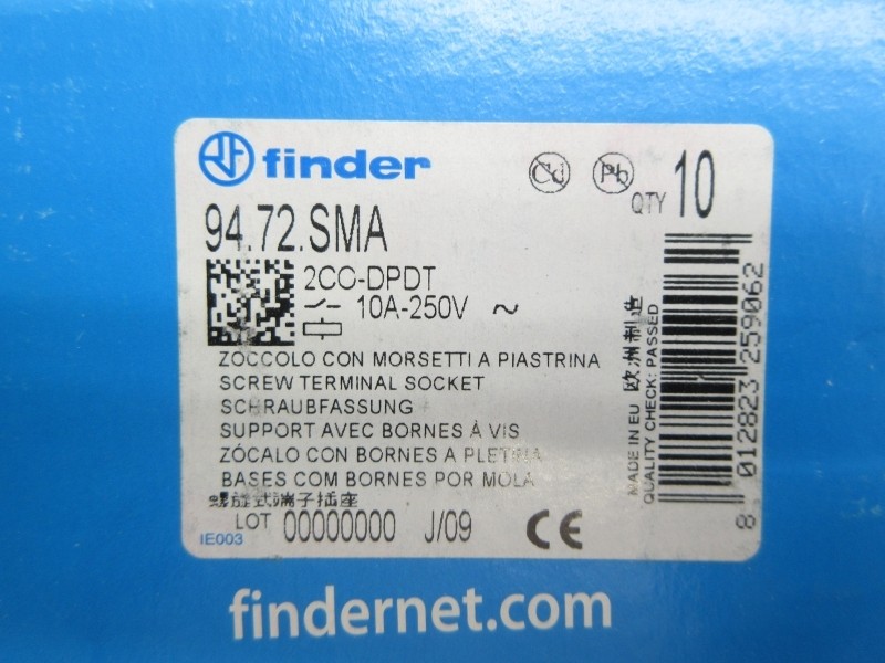FINDER 94.72.SMA 250V 10A (PKG OF 10) NSMP
