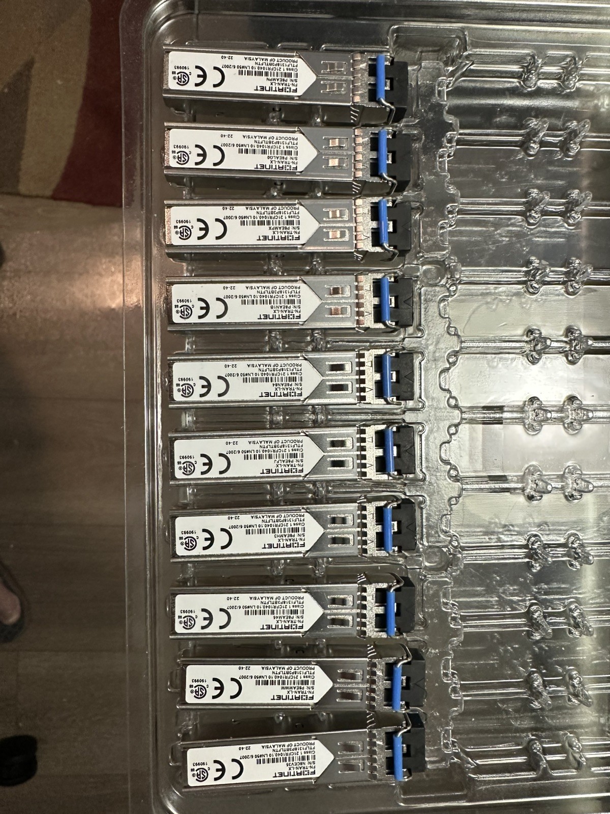 10PCs Ori Fortinet FTLF1318P3BTLFTN G-bit Single-Mode SFP Transceiver FN-TRAN-Lx