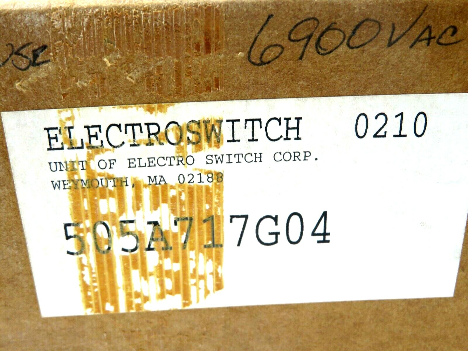 NEW WESTINGHOUSE 505A717G04 ELECTROSWITCH