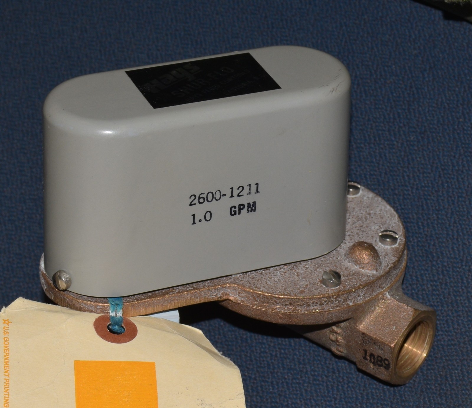 Hays Fluid Controls 2600-1211 1.0 GPM Shur-Flo Flow Valve Switch