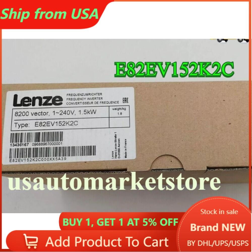 1PC E82EV152K2C NEW LENZE E82EV152K-2C LENZE FREQUENCY INVERTER Fast shipping