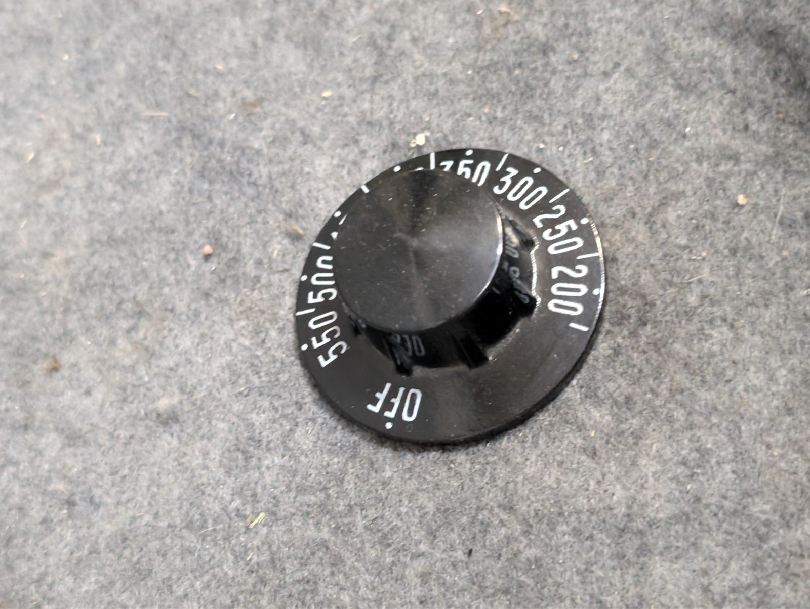 Dial 2-1/4 D Off-550-200 for Hobart 413976-1, Thermostat Dial, NOS