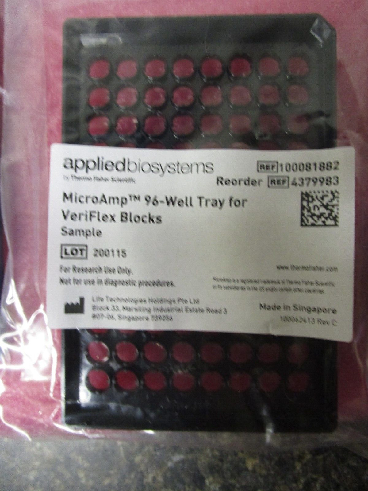 Starter Kit REF 4488161 for Applied Biosystems 96 Well 0.2 mL Veriti System