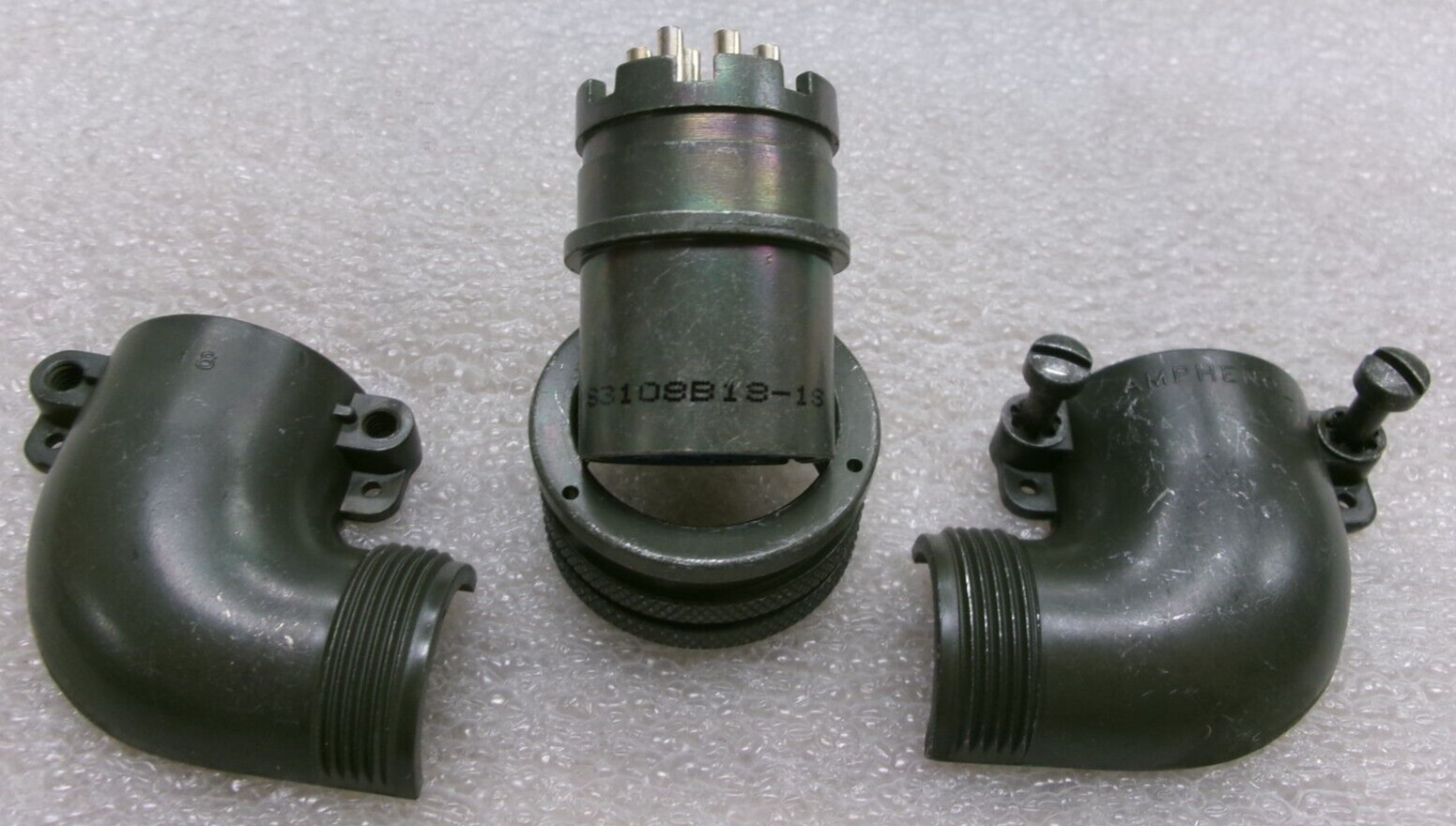AMPHENOL MS3108B18-1S Circular Socket Connector 10-Pin w/ 90° Split Shell #617W