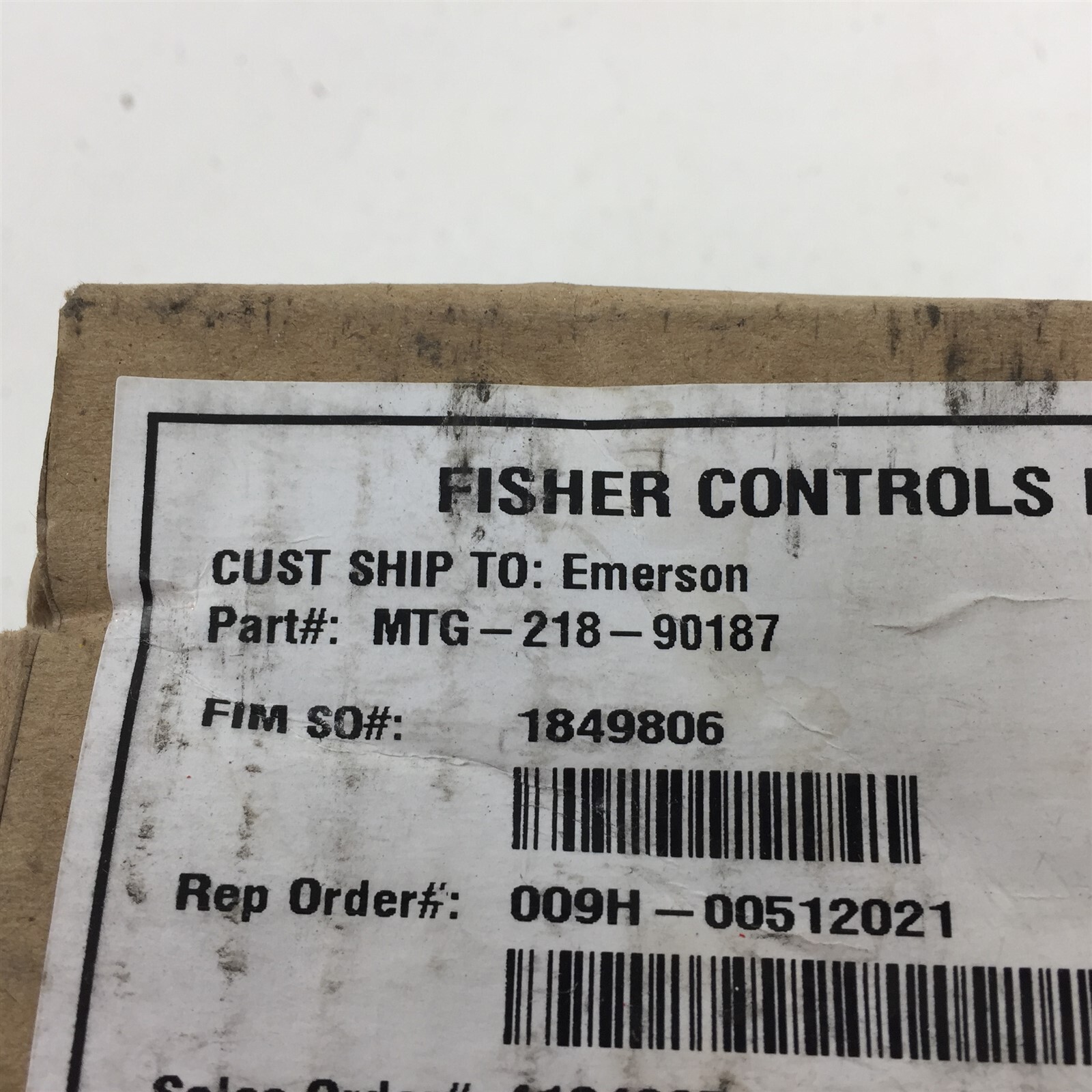 Fisher Controls MTG-218-90187 Mounting Plate Kit