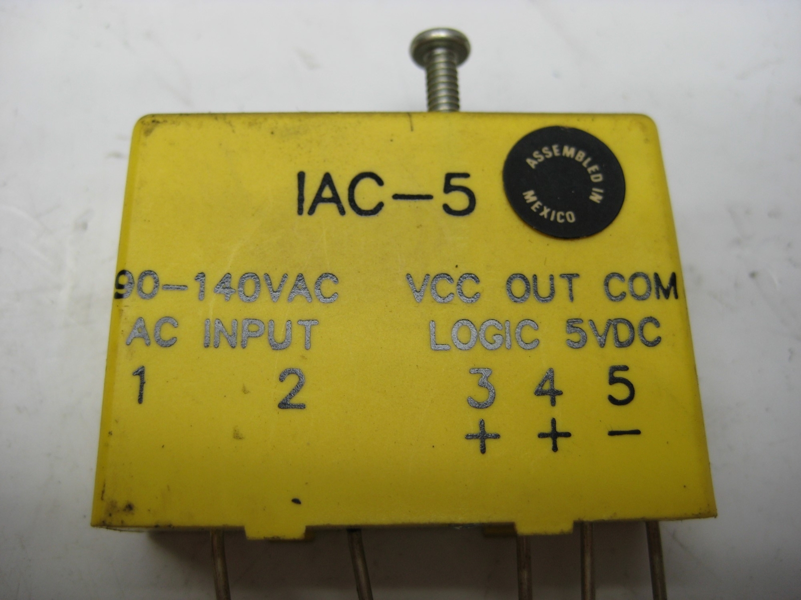 OPTO 22 IAC-5 MODULE YELLOW UNMP