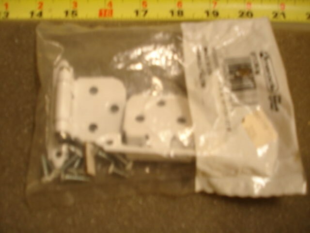 (2769.) Cabinet Hinges Self-Closing Variable Overlay Face Mount-White BP 7139W