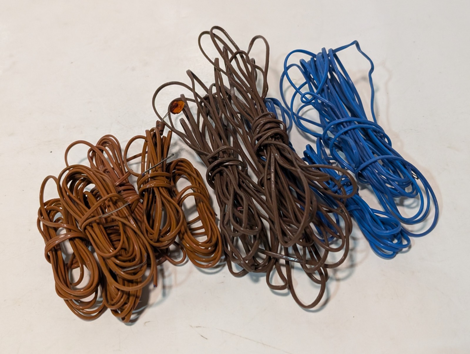 Omega Type T thermocouple connectors w/ extension wire lot, 2 large, 7 mini