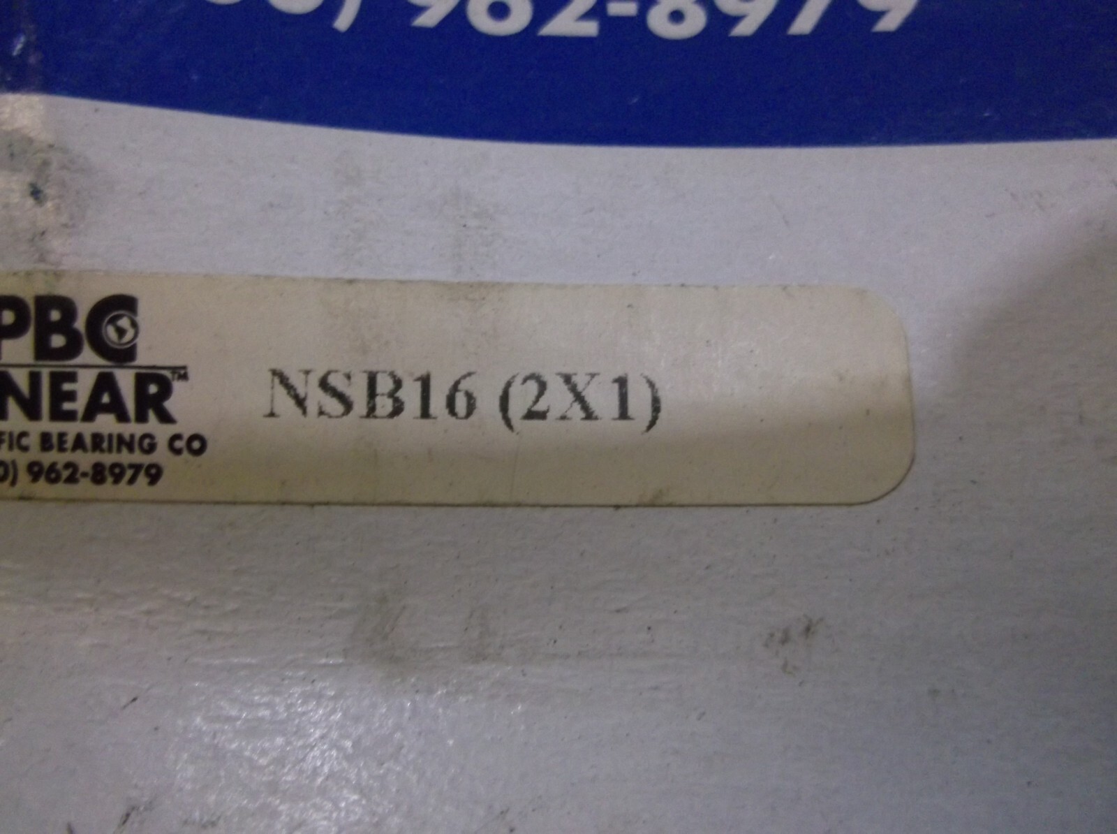 LOT OF 2 NIB PBC LINEAR NSB16 LINEAR SHAFT SUPPORT BLOCK (208-1)