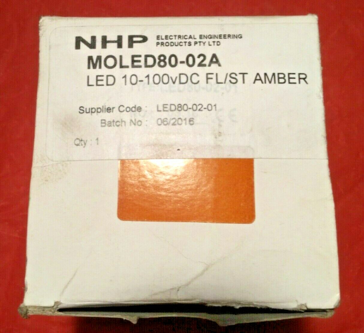 NHP MOLED80-02A Visual Signal Indicator – LED Amber