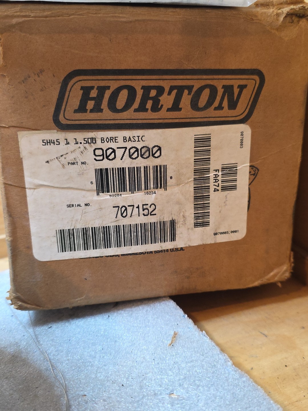 NEW HORTON FLANGE MOUNT TOOTH CLUTCH 907000 5H45 1.500 BORE