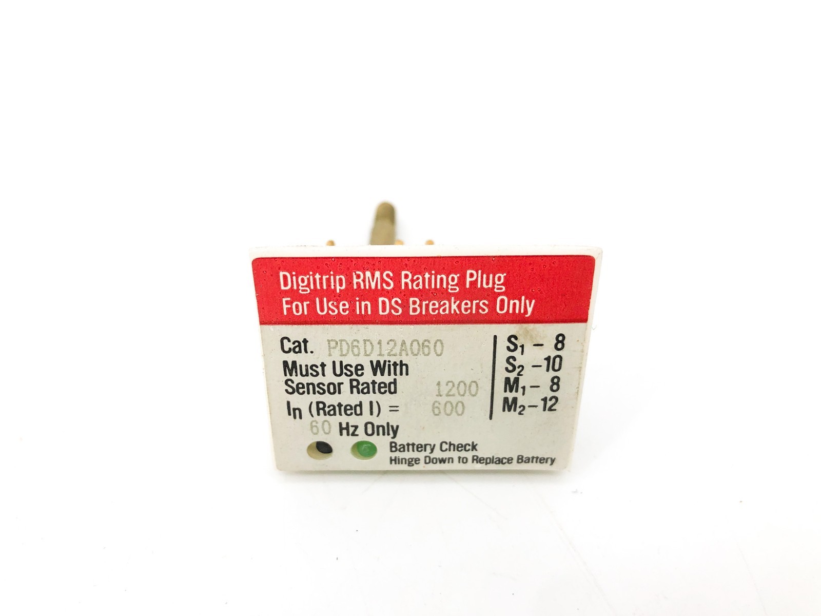 New Westinghouse PD6D12A060 Rating Plug 600A Plug Up To 1200A Type DS 30087