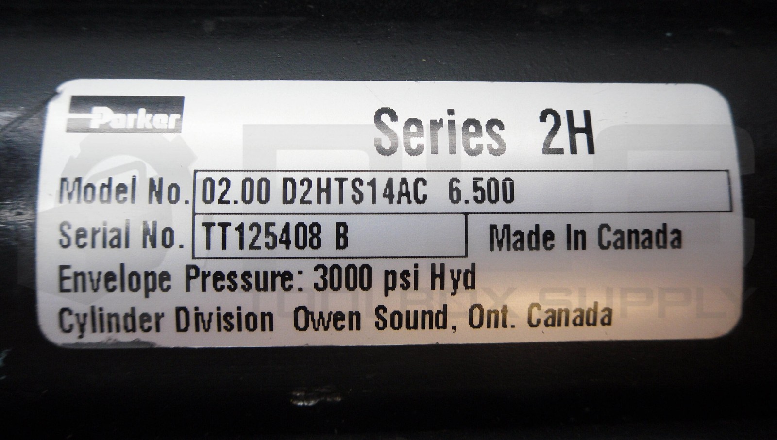 NEW PARKER 02.00 D2HTS14AC 6.500 SERIES 2H PNEUMATIC CYLINDER