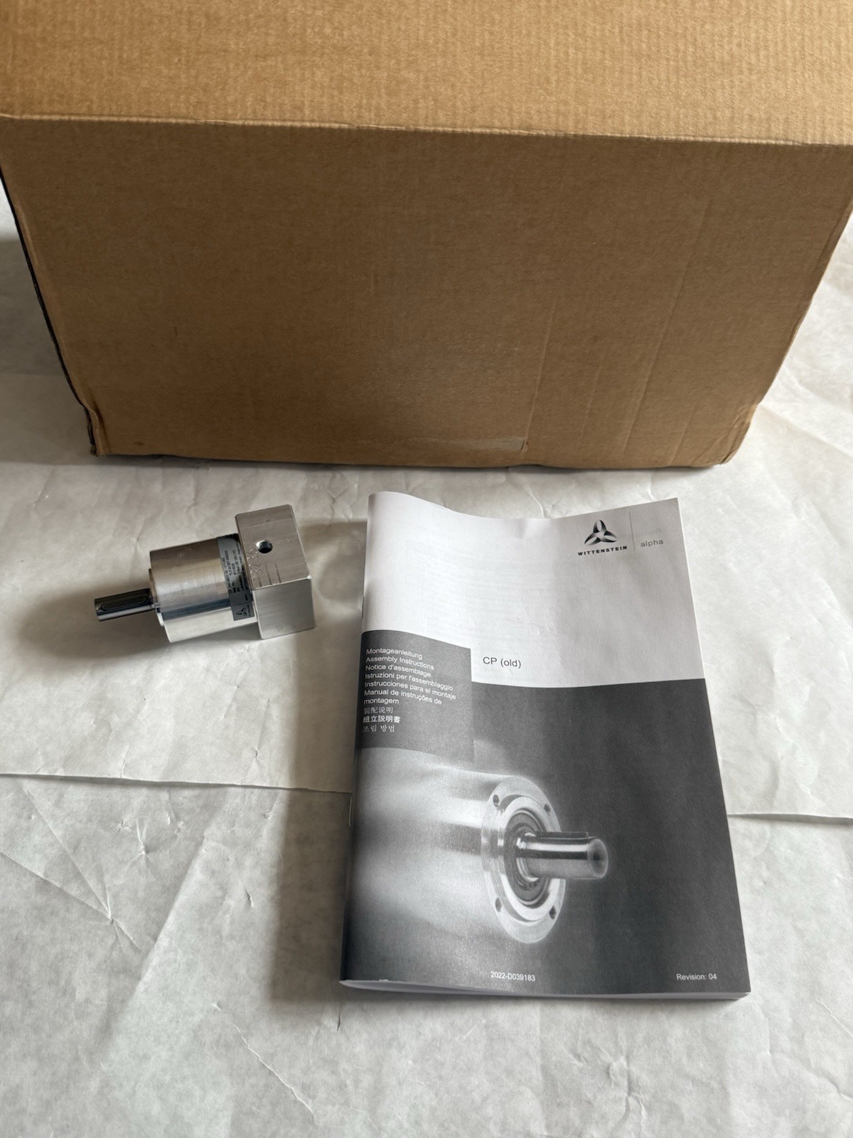 WITTENSTEIN TLY-A130T-HX62AA,CP 040-M01-10-111-000 GEAR HEAD MOTOR,DE