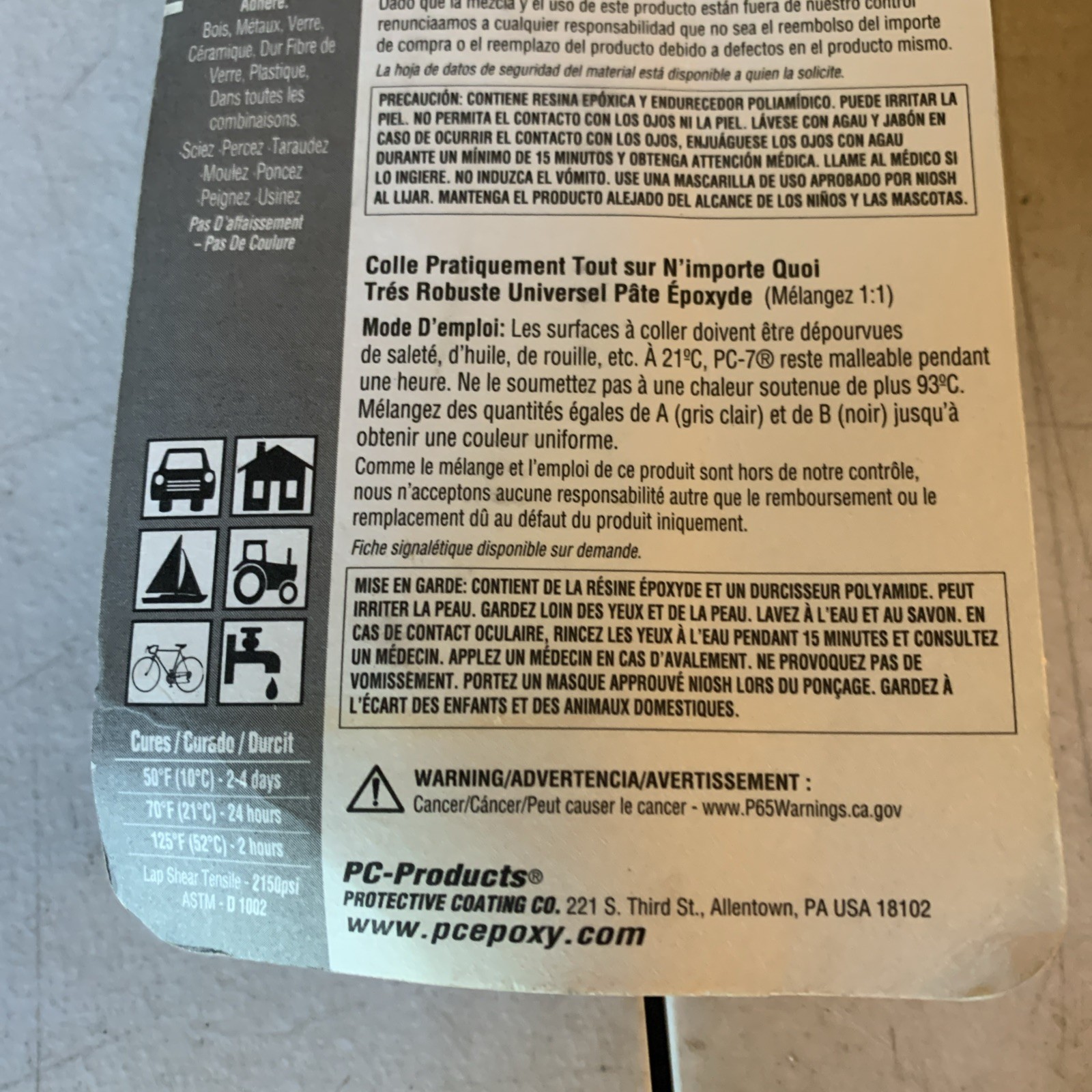 Pc 7 Products , Pc-7 Series, Epoxy, 8 Oz, Bottle, (WYZ)