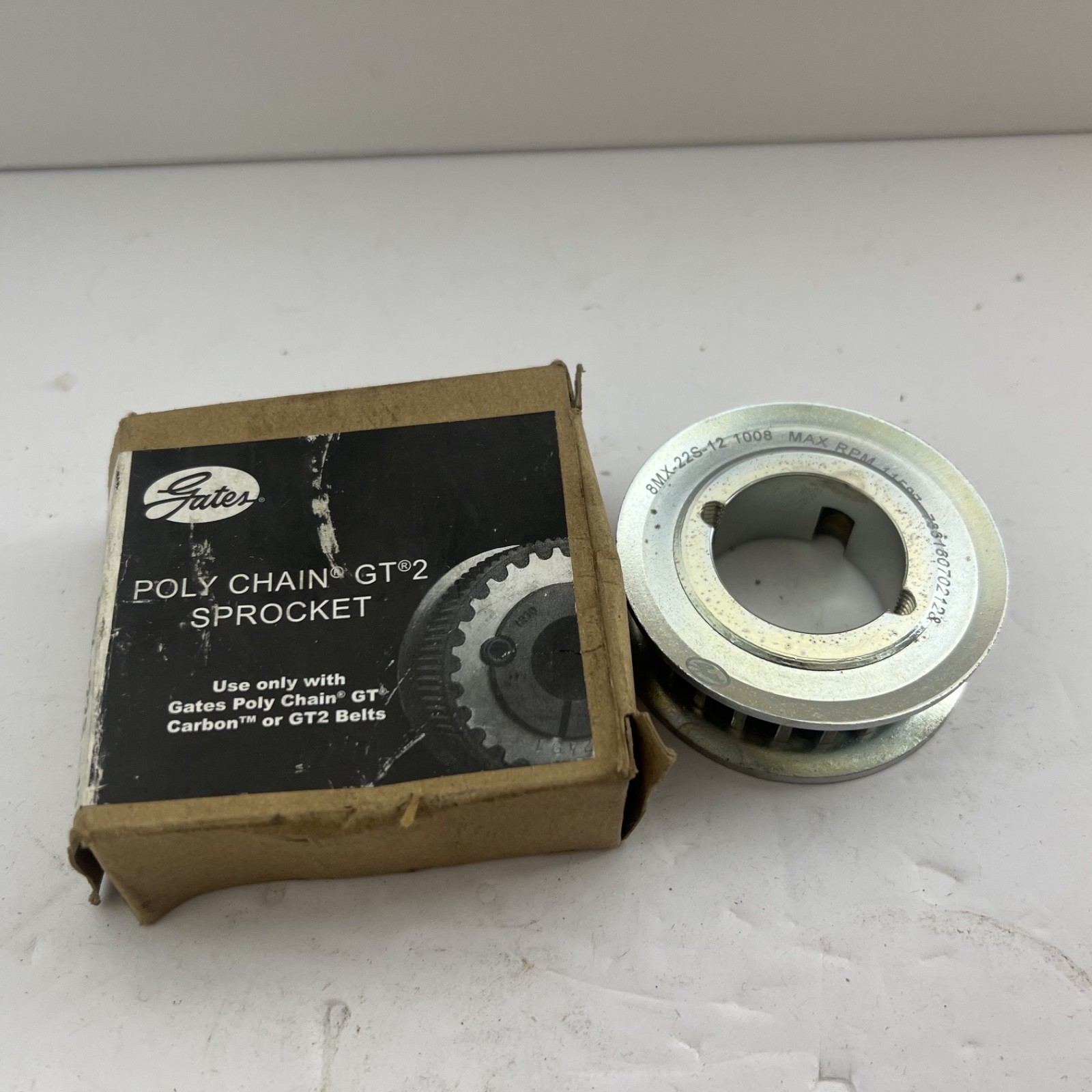 Gates Poly Chain GT 2 Sprocket 8MX-22S-12 NEW 73318070212