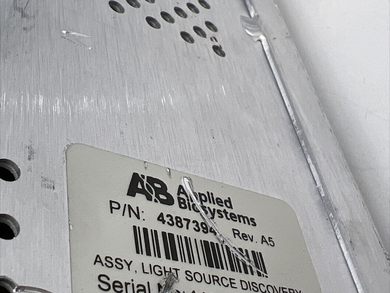Applied Biosystems (AB) Light Source Assembly Discovery P/N: 4387394 **WORKING**