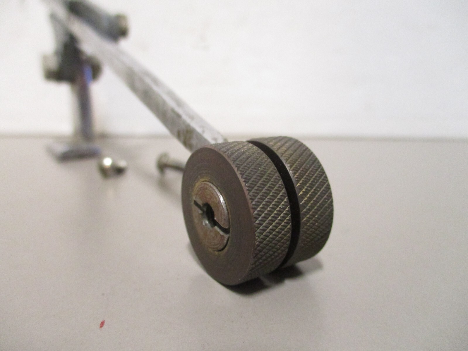 Depth Guide Arm and Mount for Vintage Wolf Model R Electric Fabric Cutter