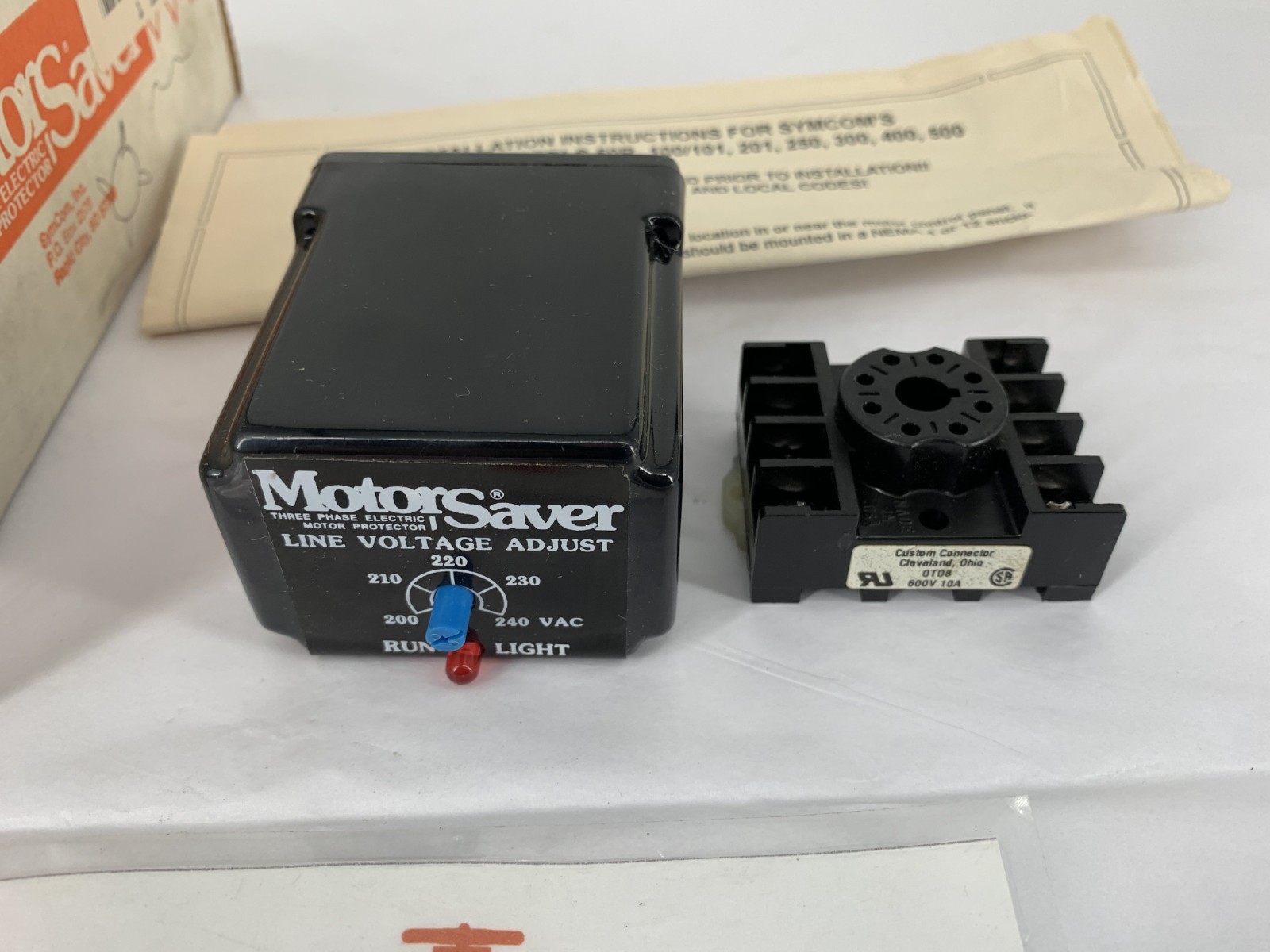 SymCom MotorSaver 201-200 3PH 8-Pin Plug-In Motor Protector 200/240VAC Model 201