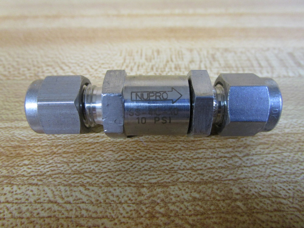 Swagelok SS-4C-10 Nupro Poppet Check Valve SS4C10