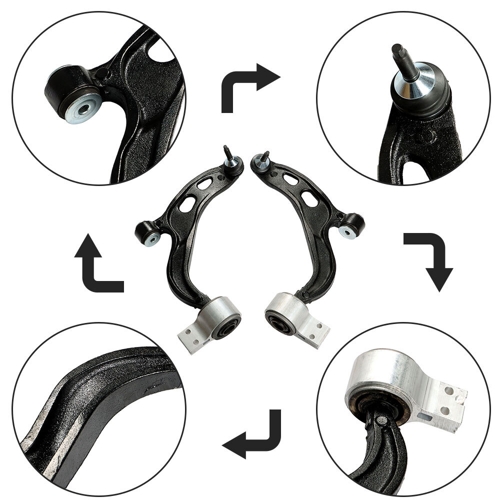 For 2009-2011/2012 Ford Taurus Flex Lincoln MKS MKT Pair Front Lower Control Arm