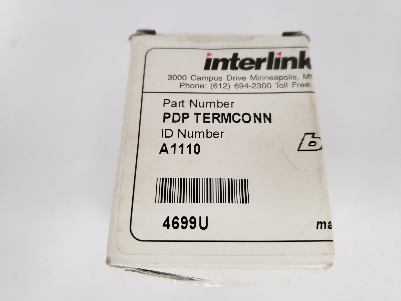 INTERLINK BT A1110 PDP TERMCONN BUS STOP 9 PIN CONNECTOR NIB