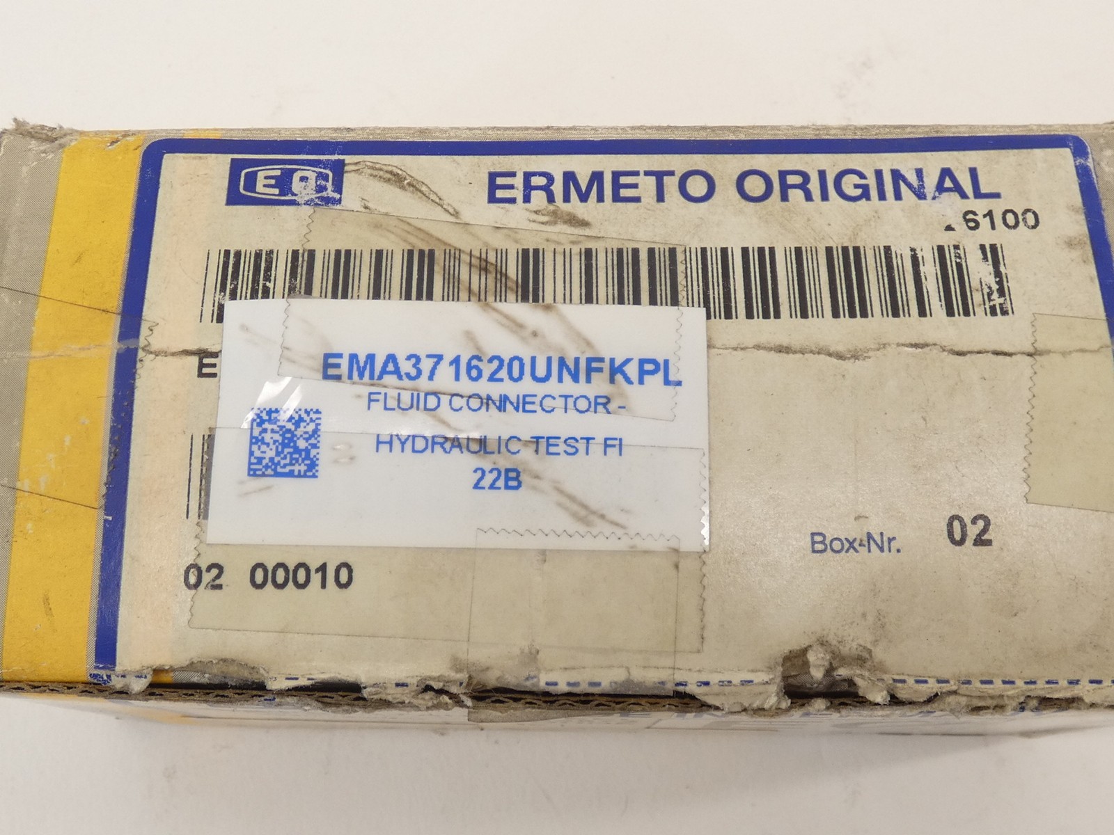 *Box of 7* Parker EMA3 7/16-20UNFKPL Ermeto Hydraulic Test Fitting Connector …