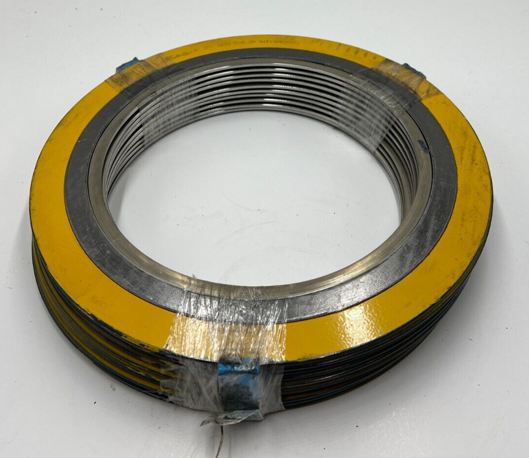 (QTY 10) Flexitallic Spiral Wound Gasket 8″ 300 ASME B16.20 347/347/FG Yellow
