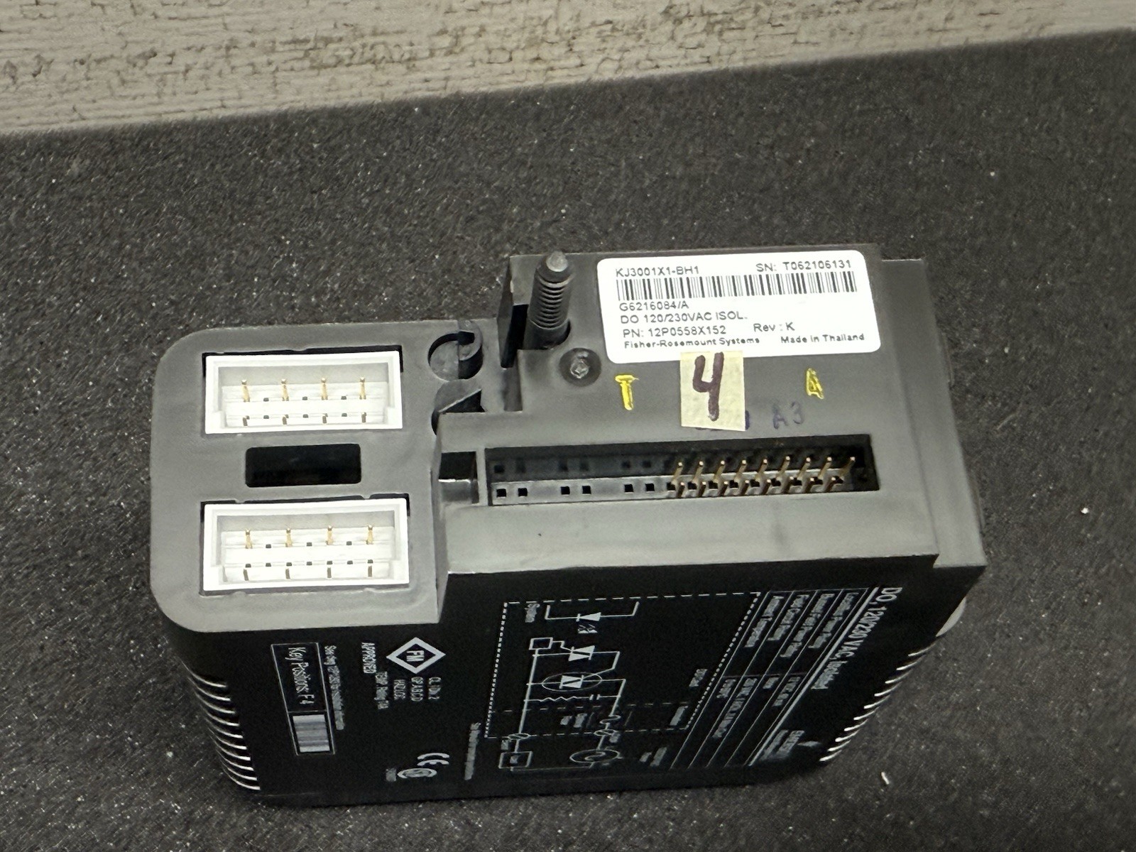 EMERSON DELTAV KJ3001X1-BH1 — 12P0558X152 Rev K 120/230VAC #4