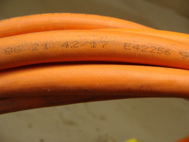 REXROTH SERVO MOTOR POWER CABLE RKL0019 INK0653 06 21 42/17 600V 24 FEET