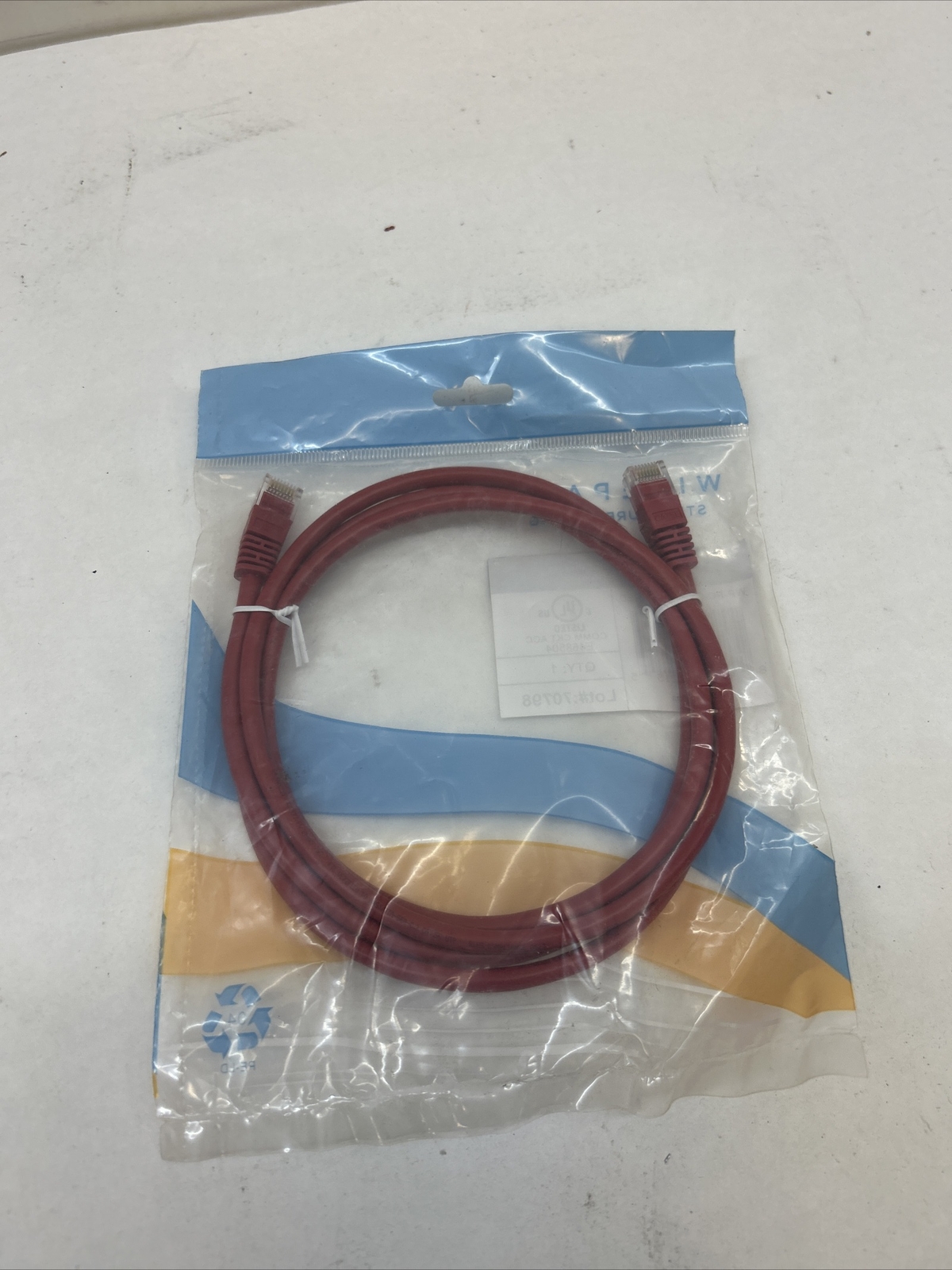 Wire path Cat5e 5ft Ethernet Patch Cable (red) WP-PC-CAT5E-5FT-RED