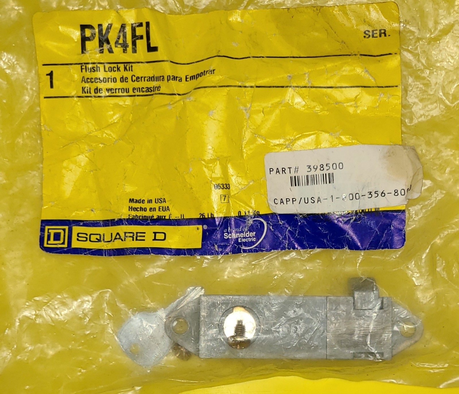 Square D PK4FL NF/NQ/I-Line, Lock, Flush