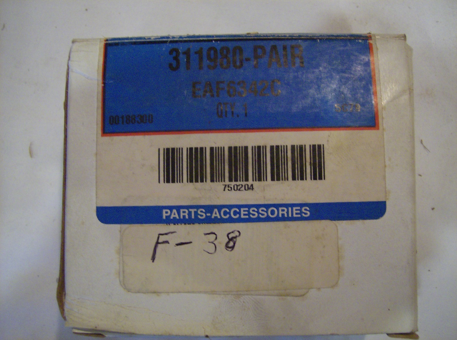 EAF6342C MAIN BEARING CENTER STANDARD PAIR 311980