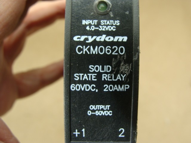 LOT OF 3 CRYDOM SOLID STATE RELAYS CKM0620 60VDC 20A IN: 4.0-32VDC OUT: 0-60VDC
