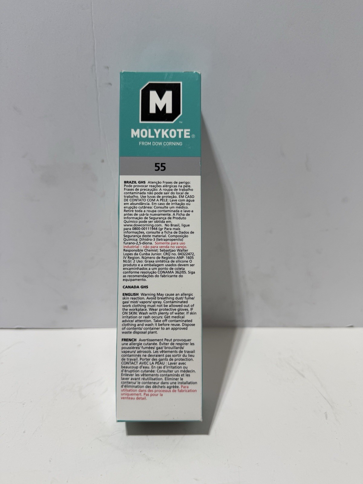 MOLYKOTE 55 O-Ring Grease Lubricant 5.3OZ Expiration Date June 2023 NEW OPEN BOX