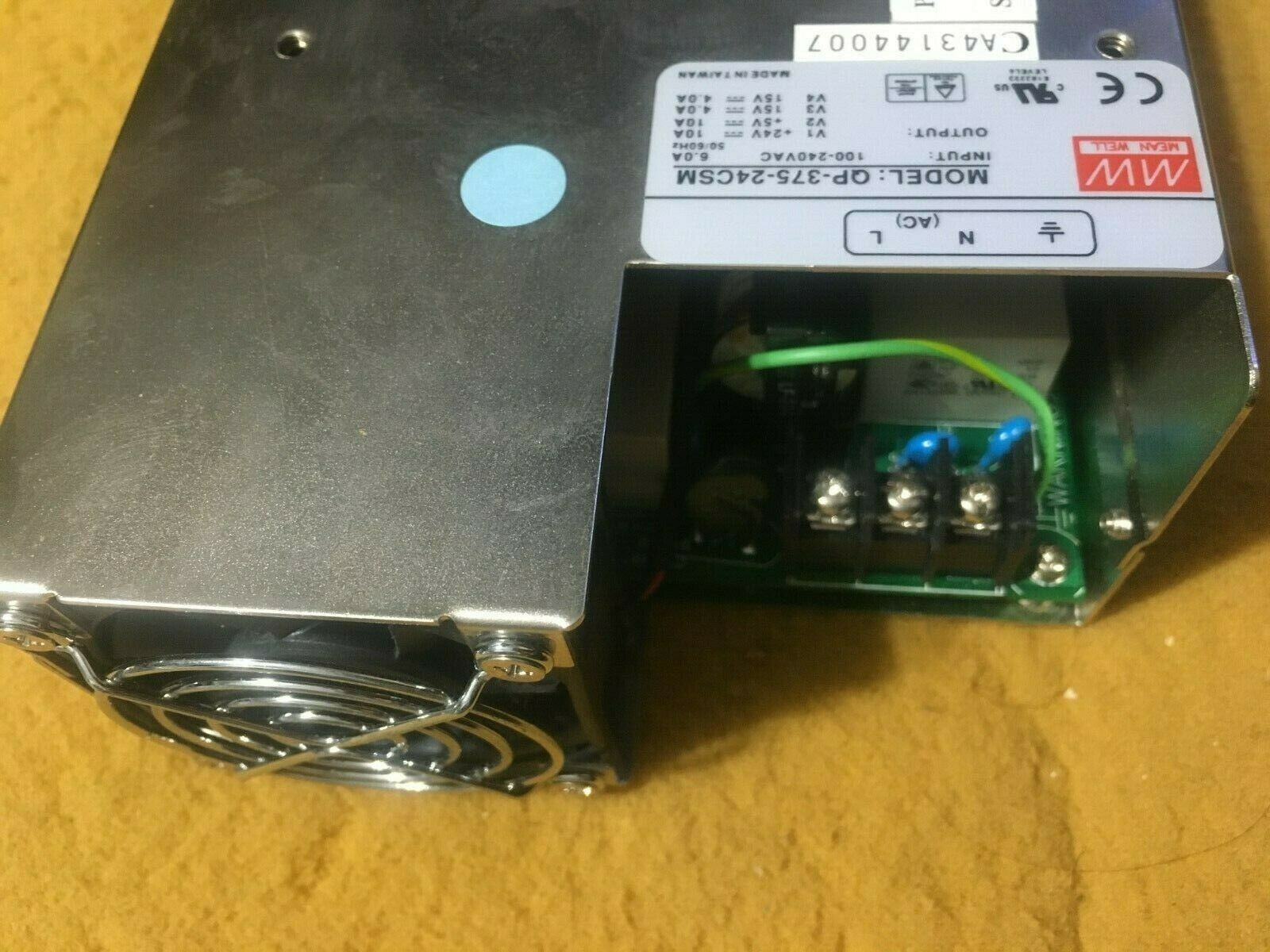 MW / MEANWELL / MEAN WELL QP-375-24CSM 100-240VAC to +24V/+5V/15V POWER SUPPLY