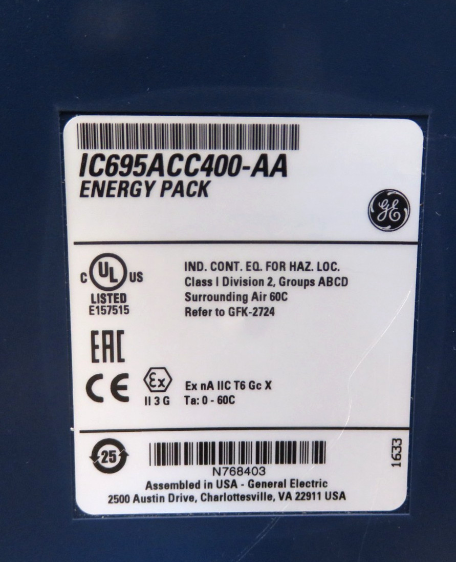 GE IC695ACC400-AA Energy Pack