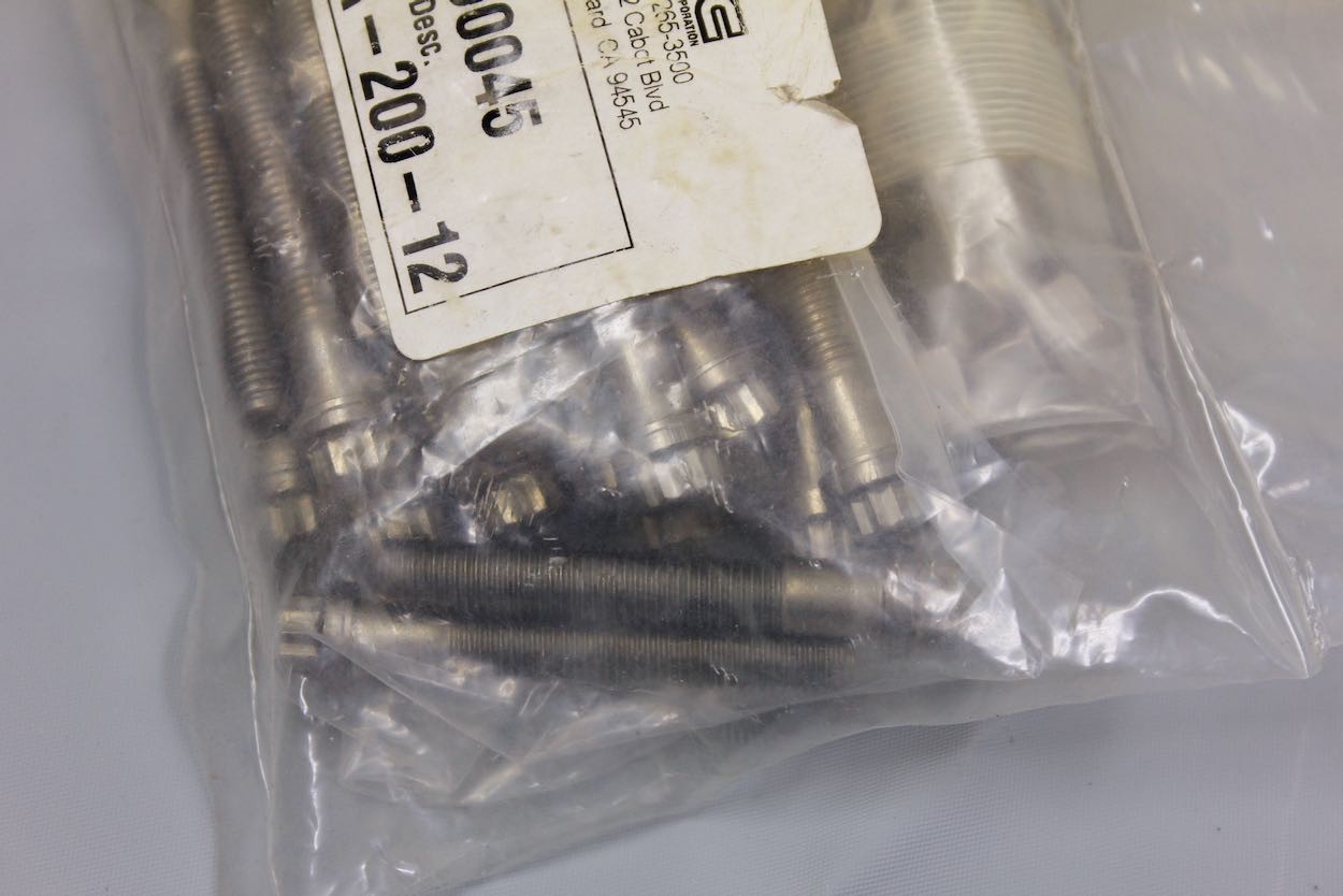 25 MDC Vacuum 12 pt Flange Bolts 2″ Stainless Steel 5/16-24 190045 BA-200-12