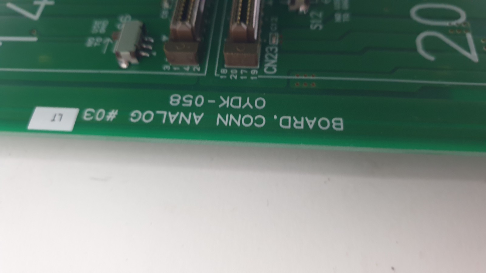 TEL Tokyo Electron Analog Connection Board Assembly ANALOG #02 / #03