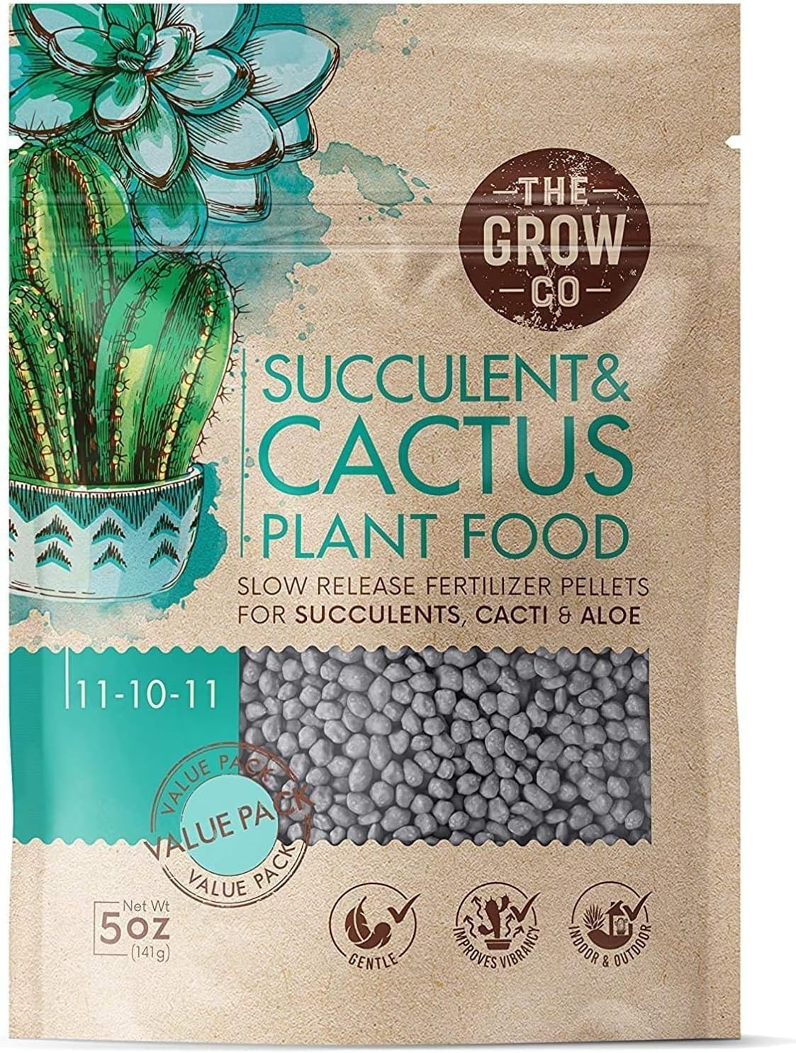 Succulents & Cactus Plant – Gentle Long Lasting Formula, Slow Release Fertilize