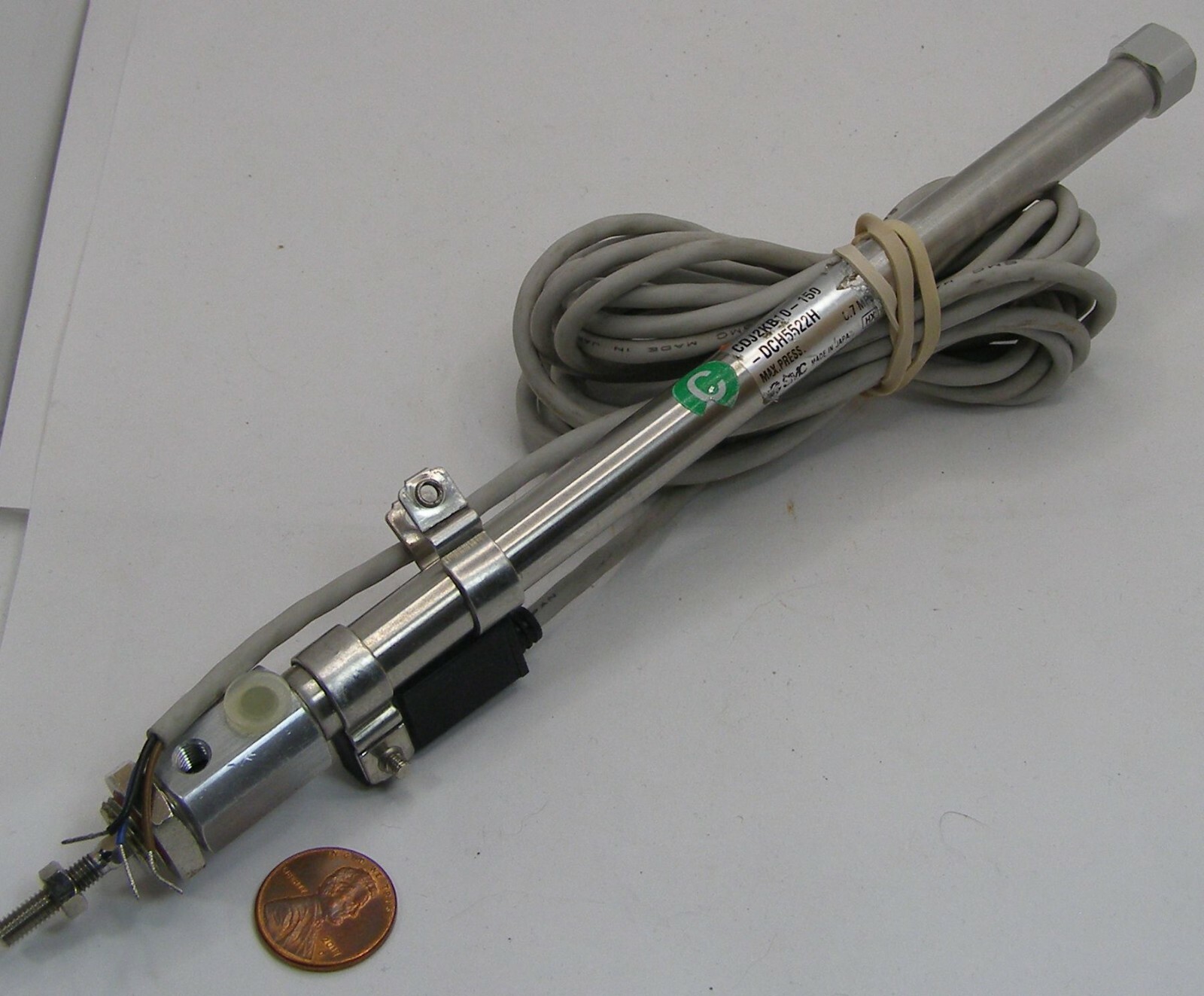 SMC Round Body Cylinder Accuator CDJ2KB10-150-DCH5522H & D-H71 Auto Switch