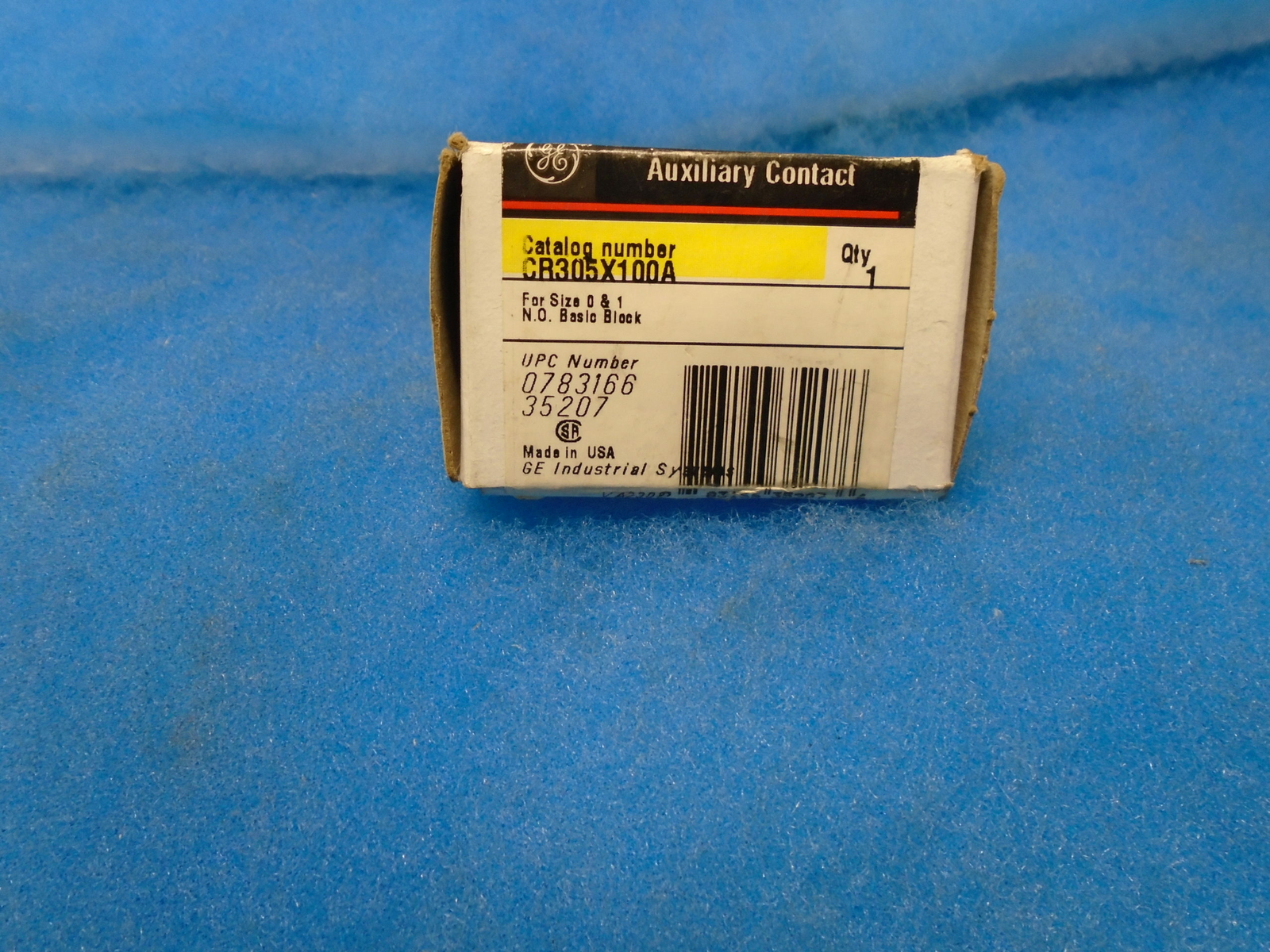 GENERAL ELECTRIC CR305X100A, AUXILIARY CONTACT BLOCK 1YR WARRANTY