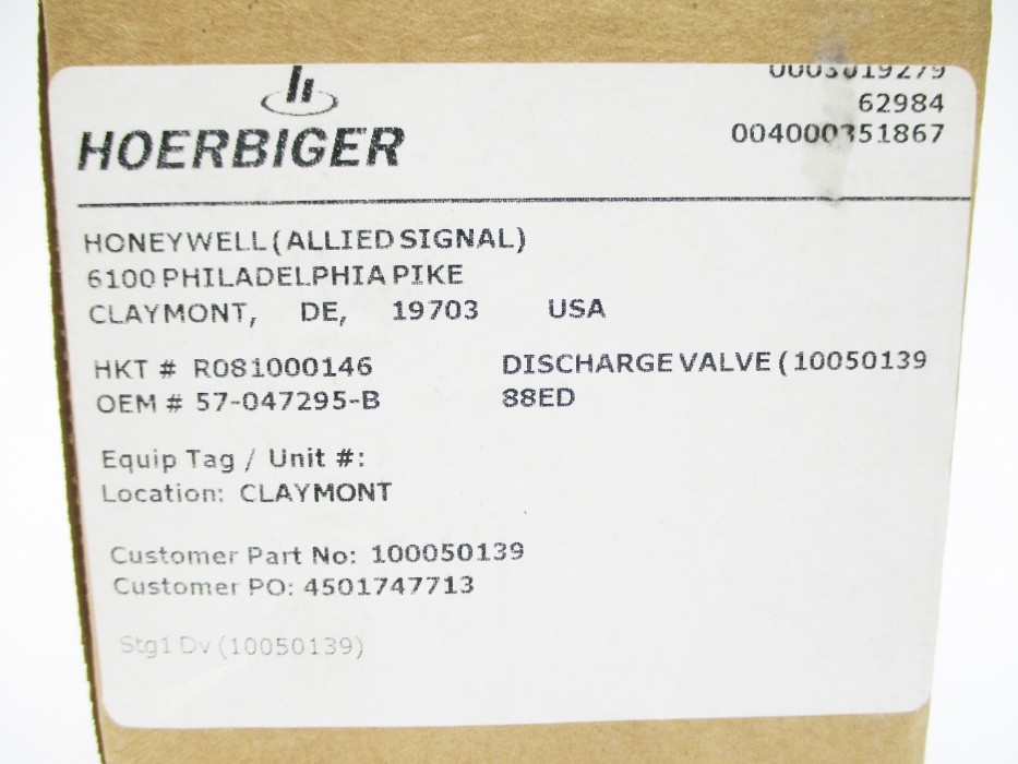 HOERBIGER R081000146 NSFS