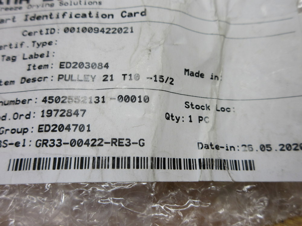 Generic 21T10-15/2 Timing Pulley 21T10152