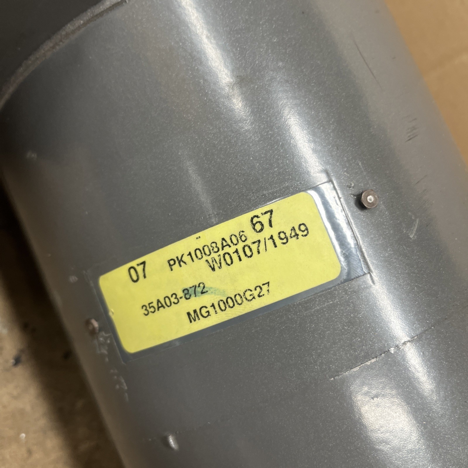 Used Baldor Reliance VM3558T Motor 35A03-872 W0107/1949 MG1000G27 2HP