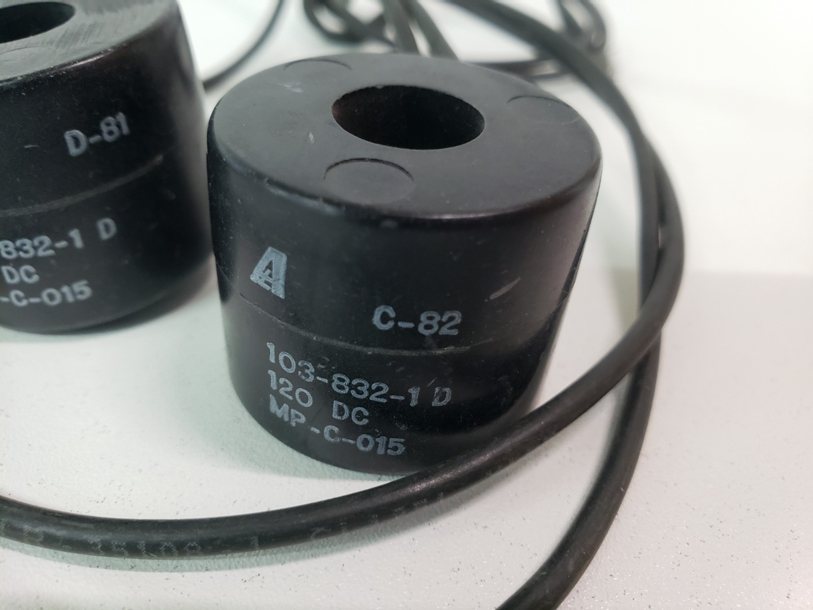 LOT of 2 – ASCO 103-832-1 Solenoid Valve Coil 120dc