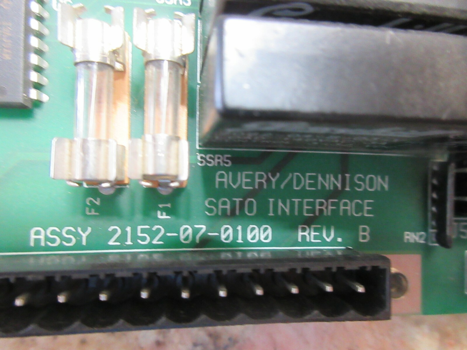 AVERY SATO WEIGH TRONIX INTERFACE BOARD ASSY 2152-07-0100 BD 2152-07-0102 EACH 1