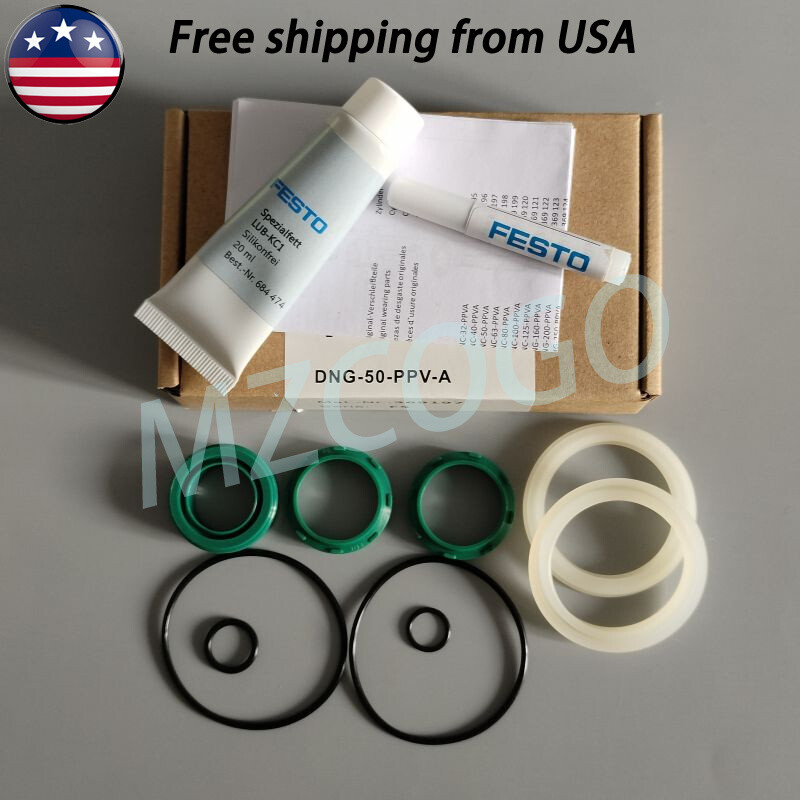 New In Box Cylinder Parts Repair Kit For FESTO DNG/DNU-50-PPV-A shipped from USA