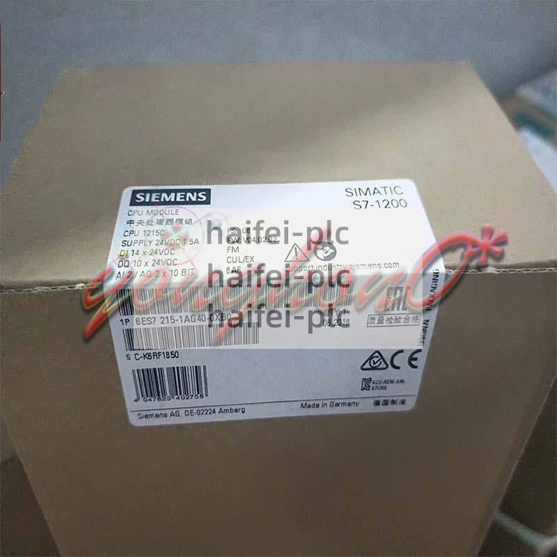 1piece NEW SIEMENS 6ES7215-1AG40-0XB0 DC 6ES7 215-1AG40-0XB0 CPU 1215C