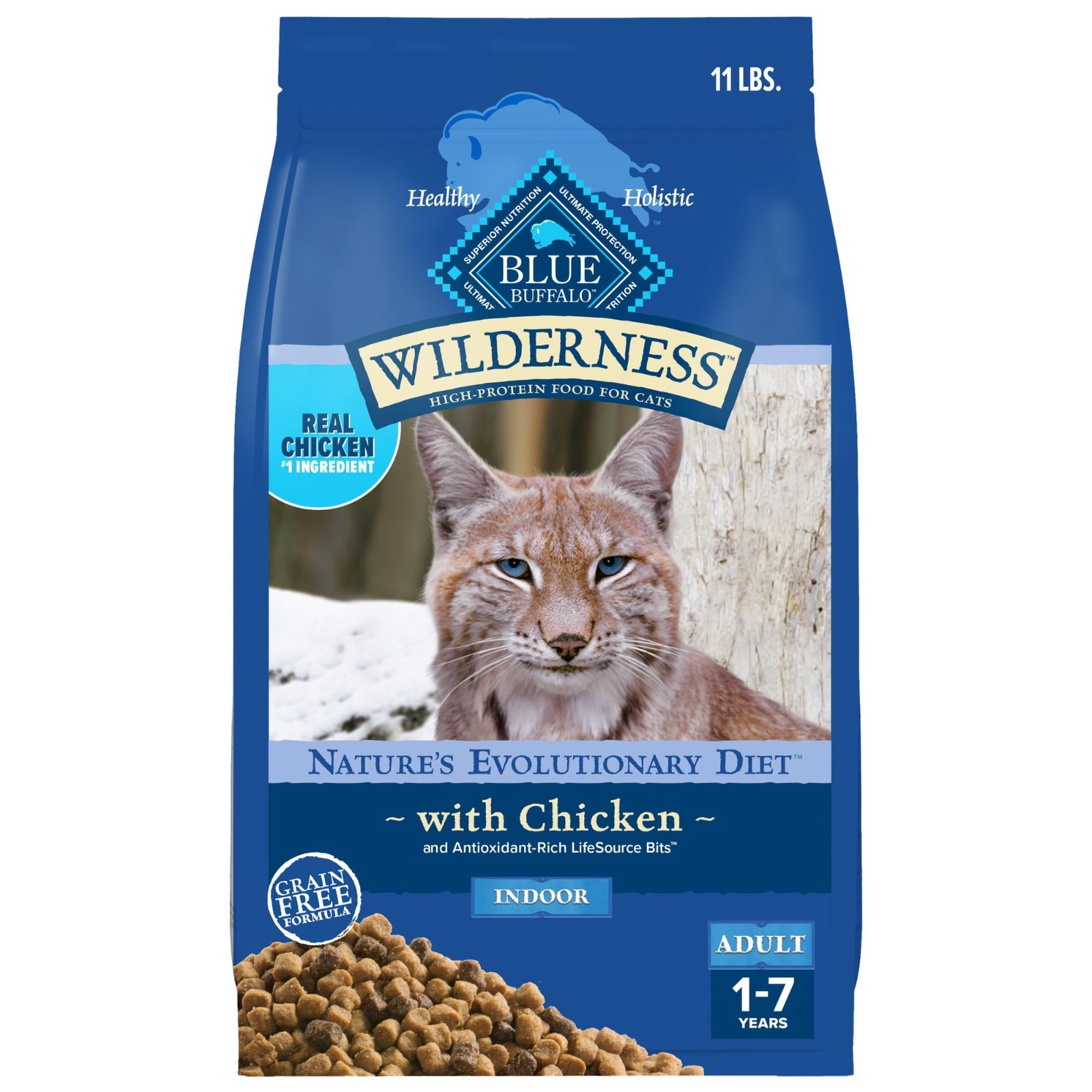 Blue Buffalo Wilderness Nature’s Evolutionary Diet High-Protein, Chicken, 11-lb.